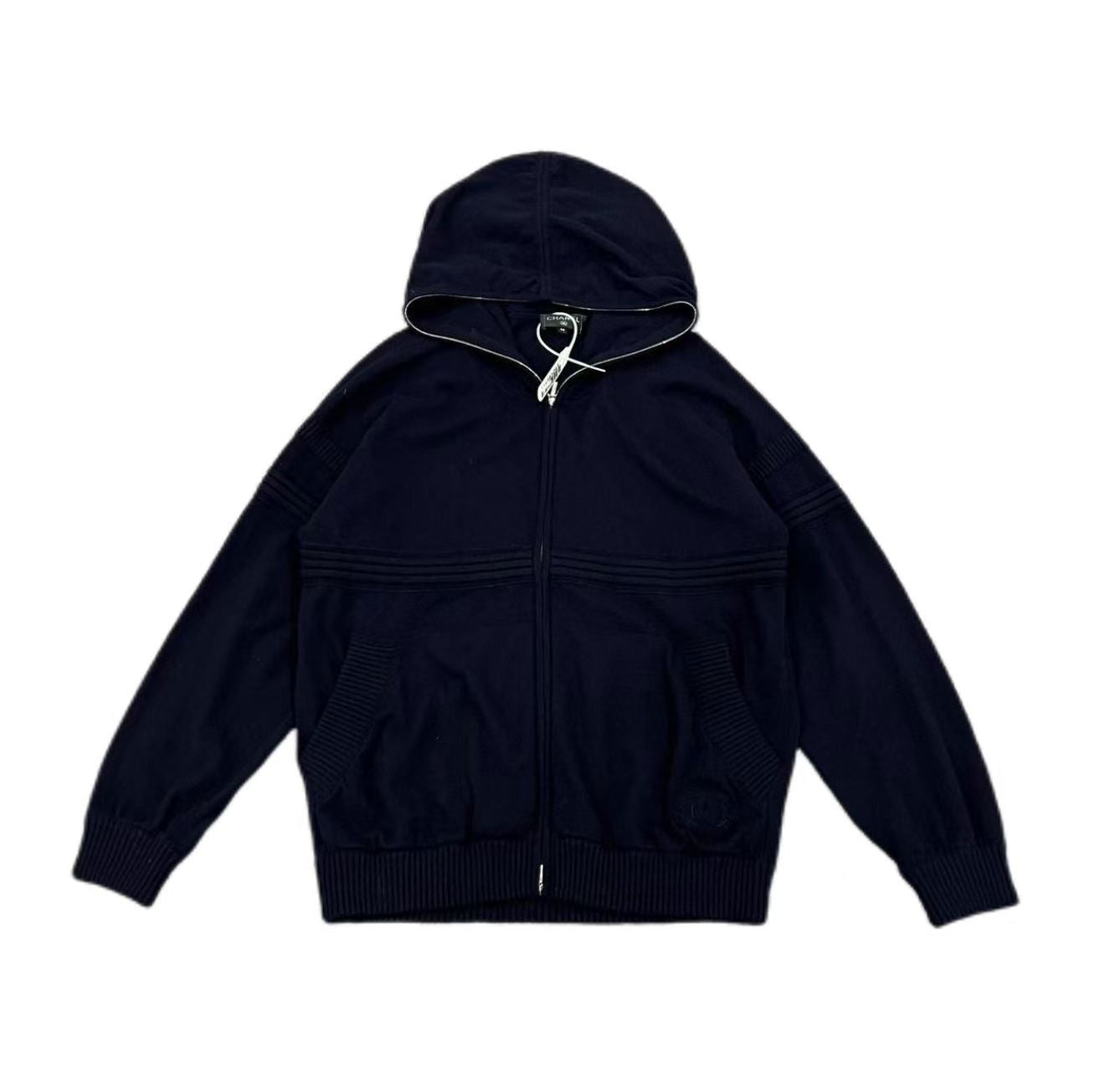 Chanel Double C Zip Up Hoodie