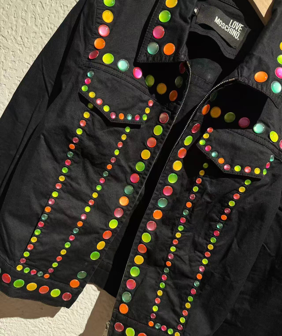 Love Moschino Multicolor Studded Jacket