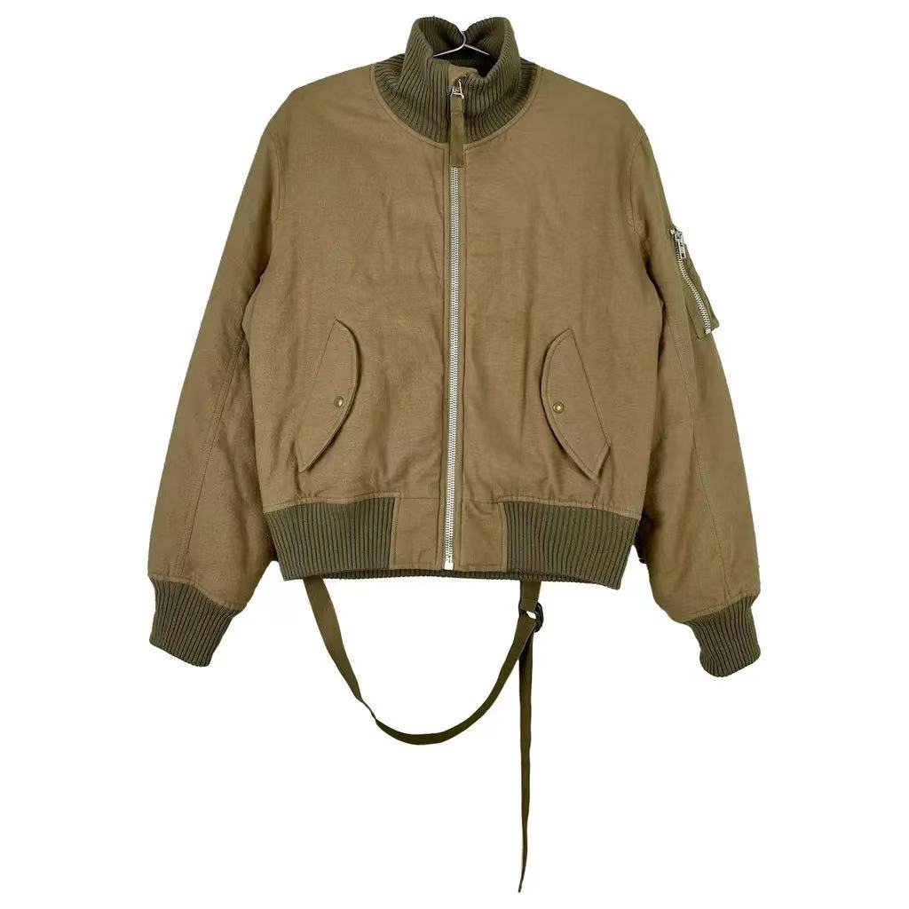 Helmut Lang Re-Edition High Collar Bondage Bomber Jacket