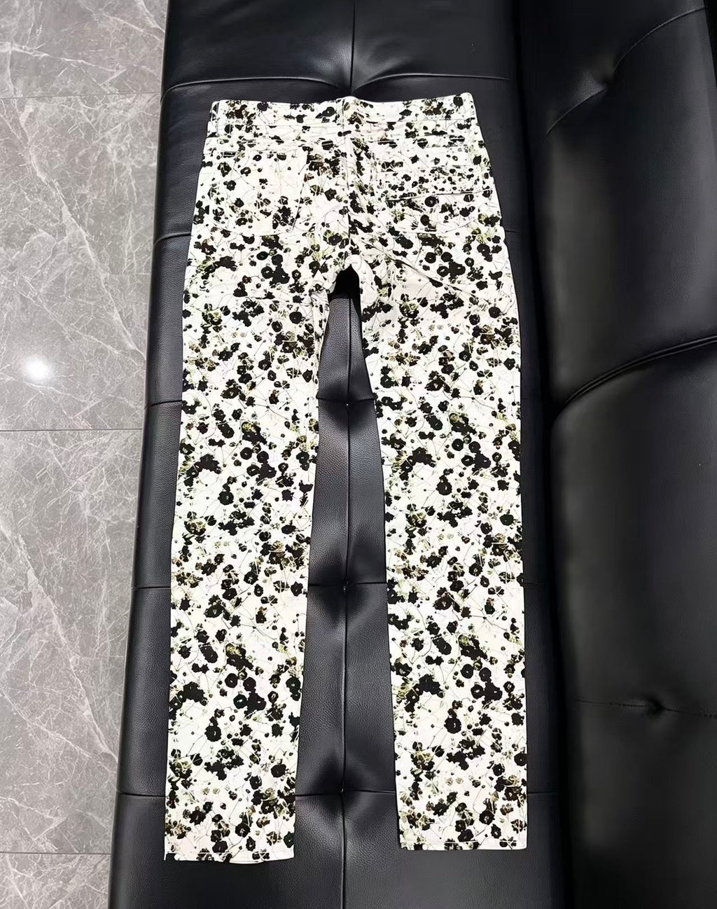Givenchy 15SS Slim Floral Print Denim