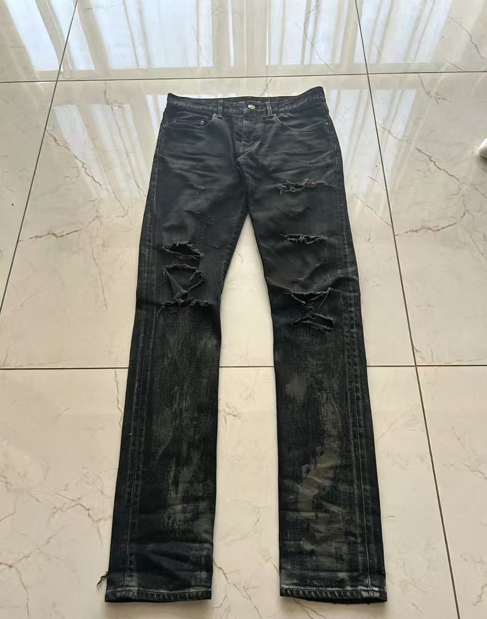 Saint laurent 15ss D02 oil spill denim