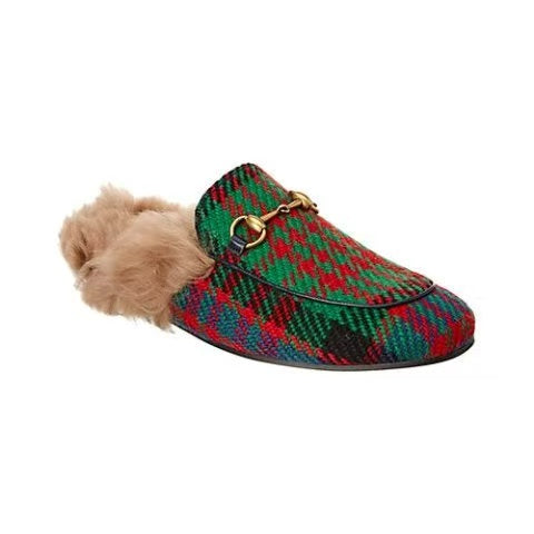 Gucci Princetown Tartan Slipper