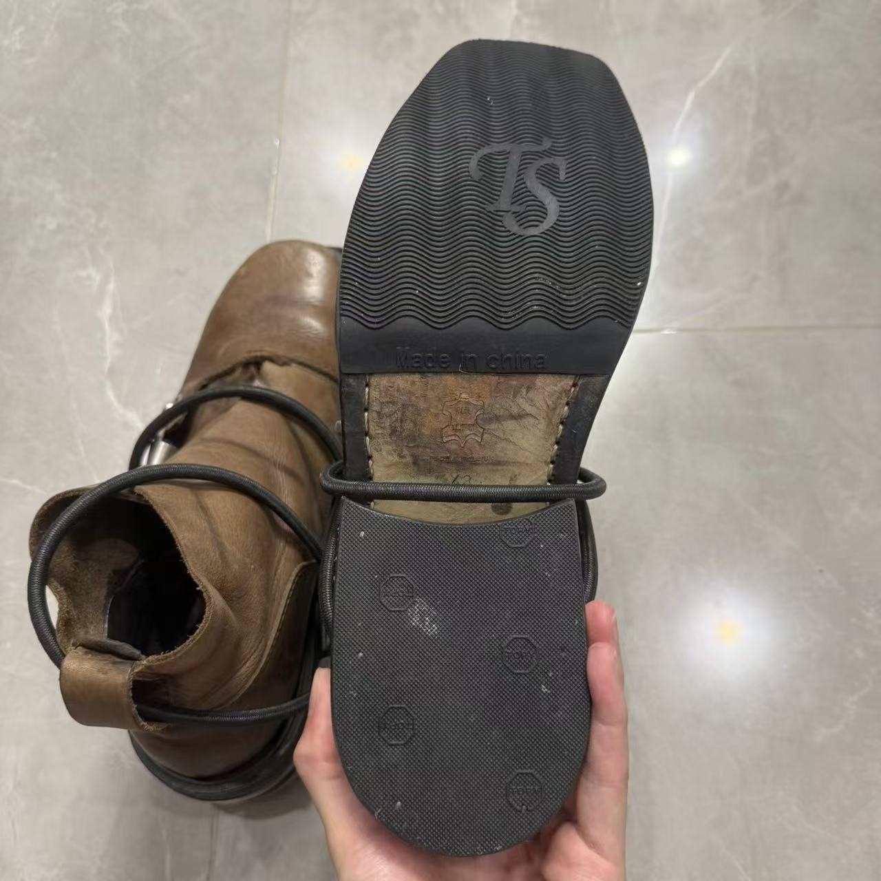 Dirk Bikkembergs 96FW Bungee Cord Metal Heel Boots