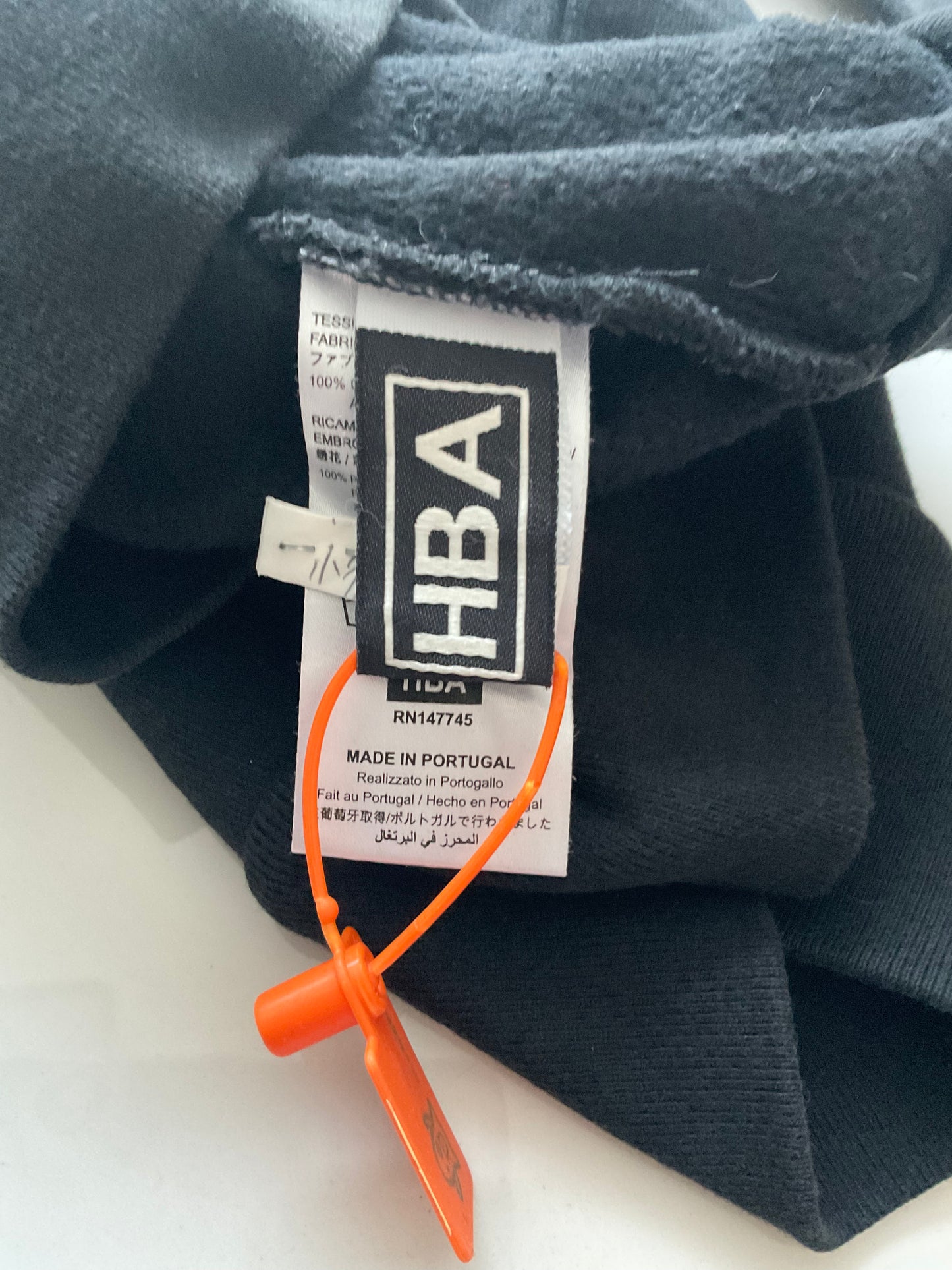 Hood by air bucket logo stitched hoodie