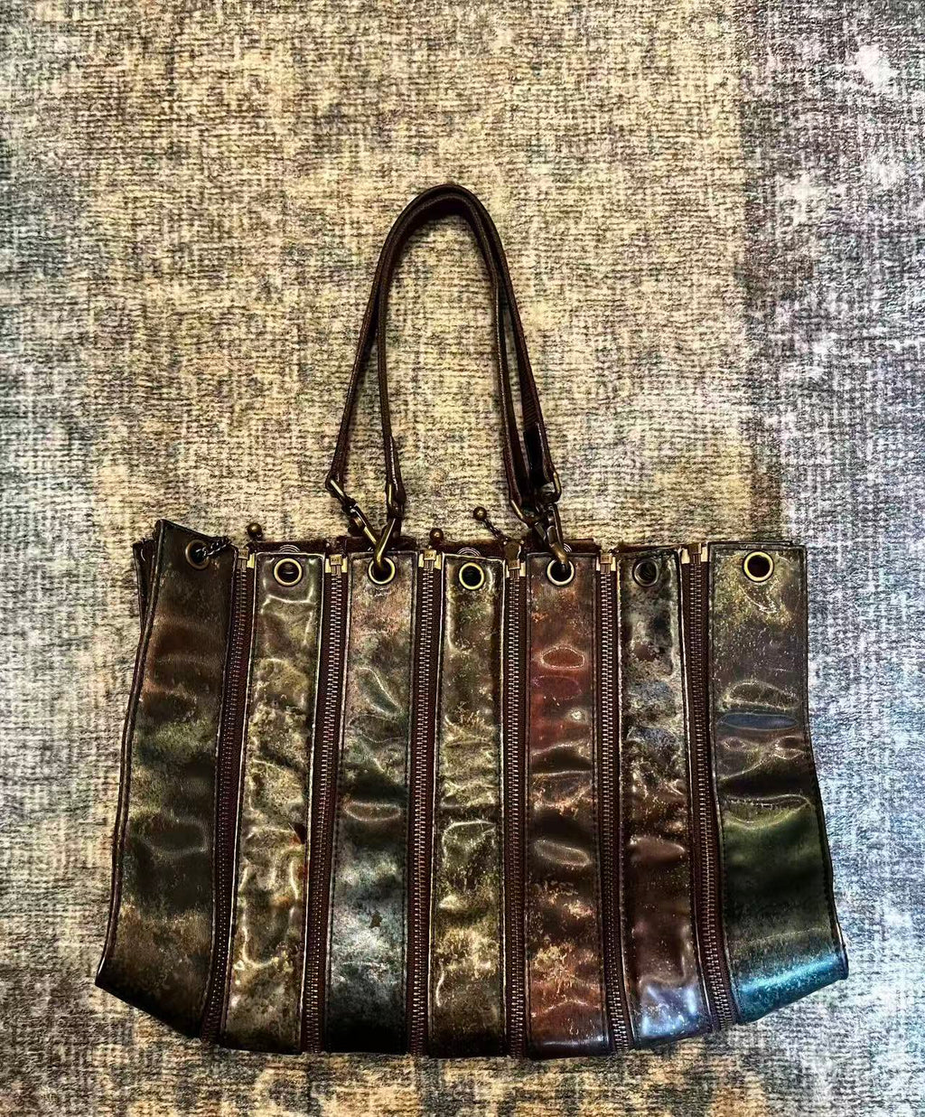 Jean Paul Gaultier Cyber Zip Shoulder Hand Bag