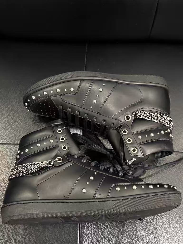 Saint Laurent SL-22 Studded High Top Sneakers