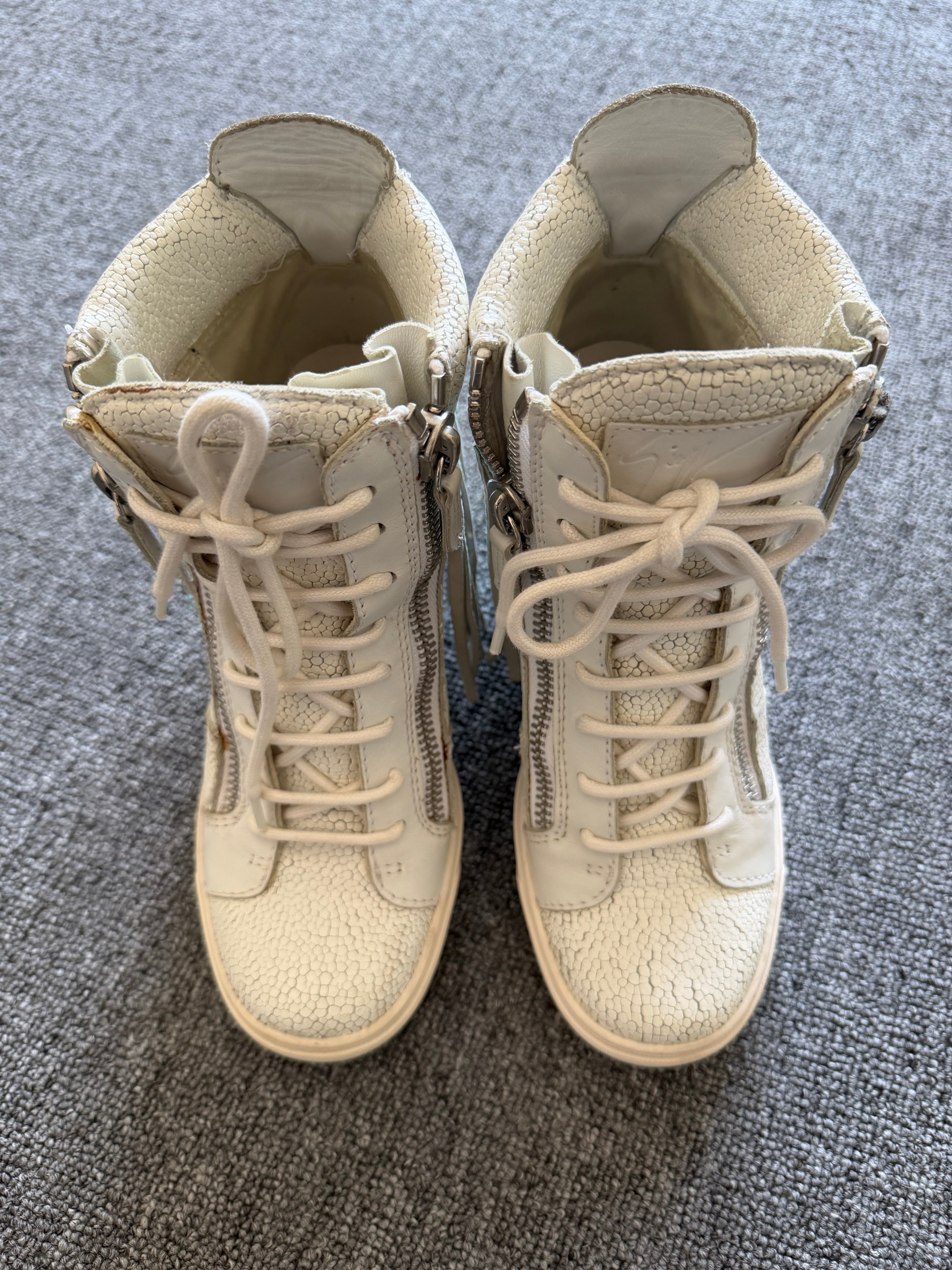 giuseppe zanotti wedge sneakers