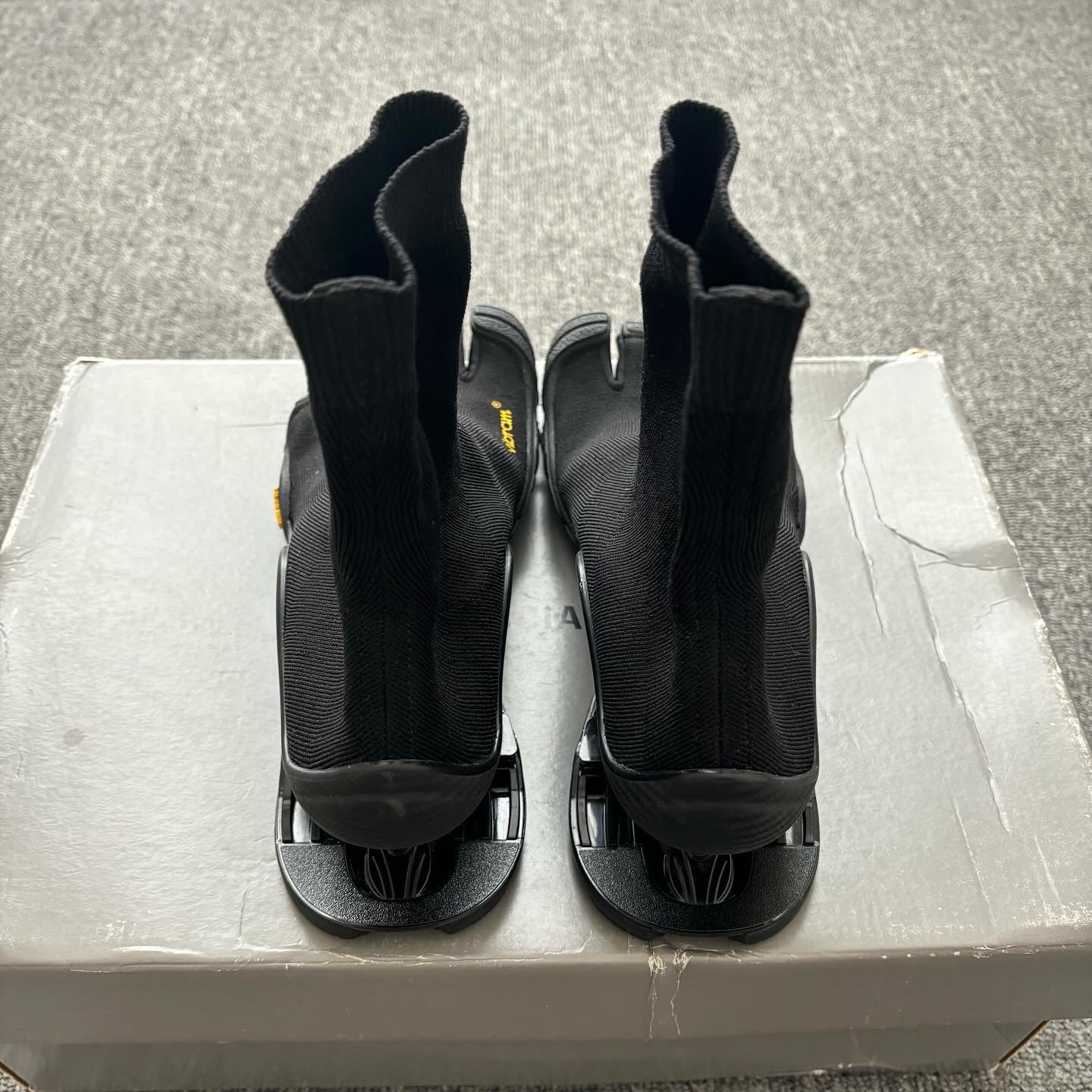 Balenciaga Vibram X High-top Toe Sneakers in Black