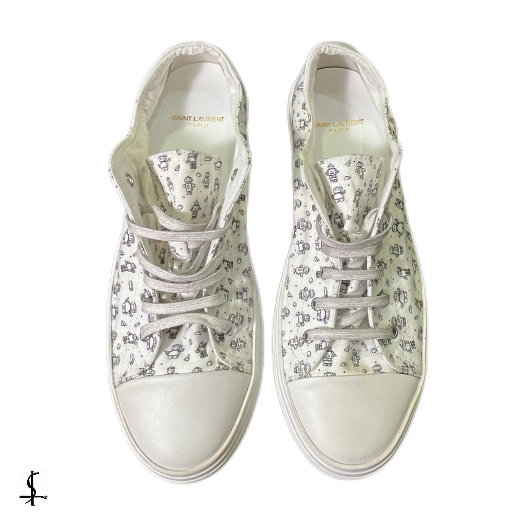 SAINT LAURENT SOLARIS MINI ROBOT SNEAKERS