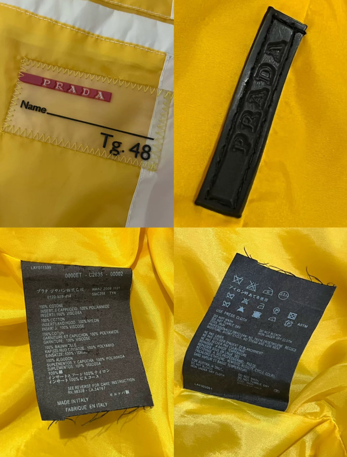 Prada 00 archived raincoat