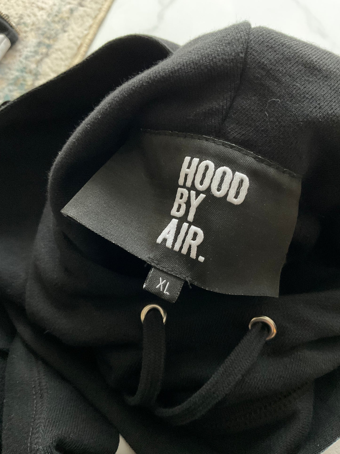 Hood by air open zip hoodie