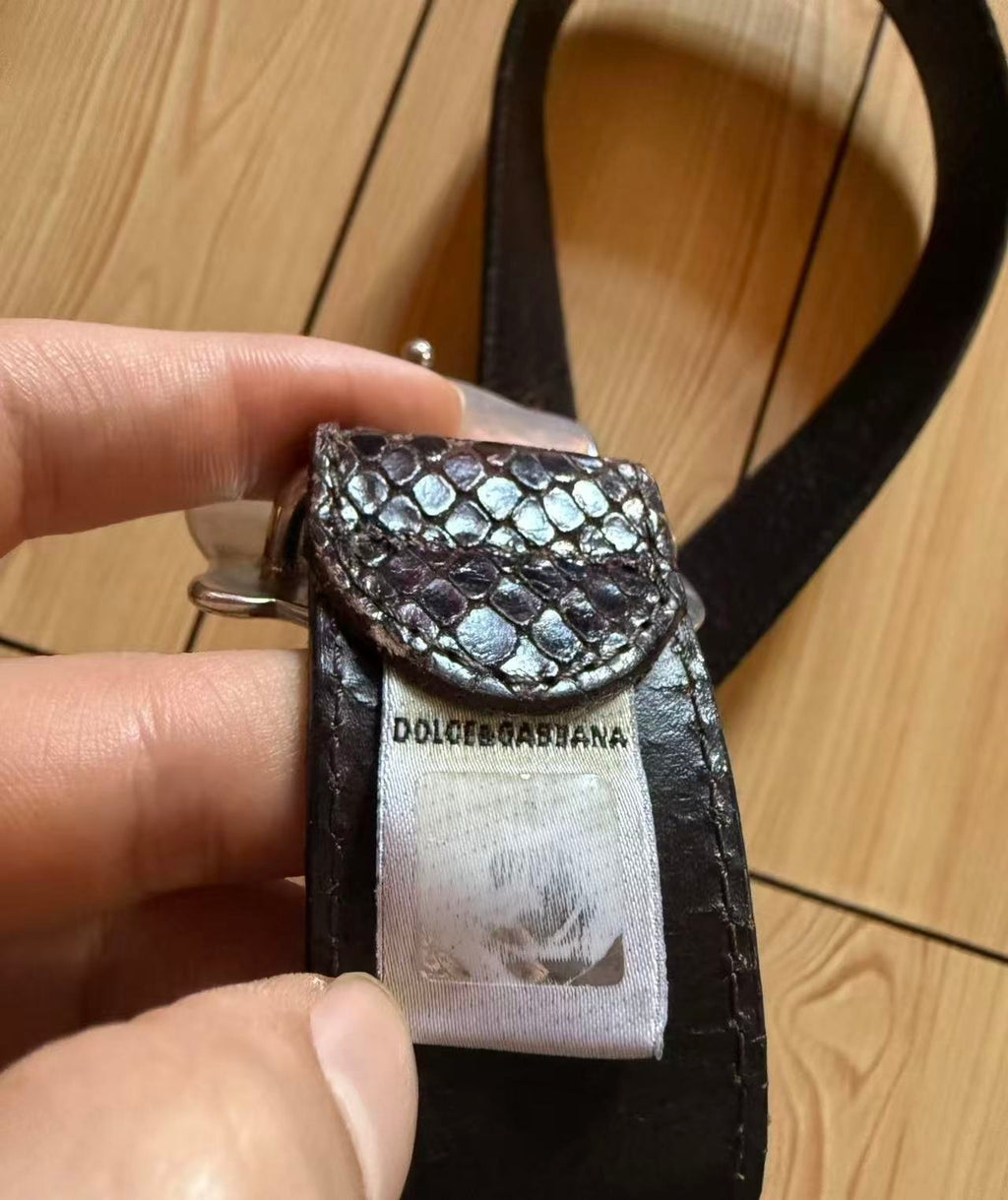 Dolce&Gabbana D&G Snakeskin Belt