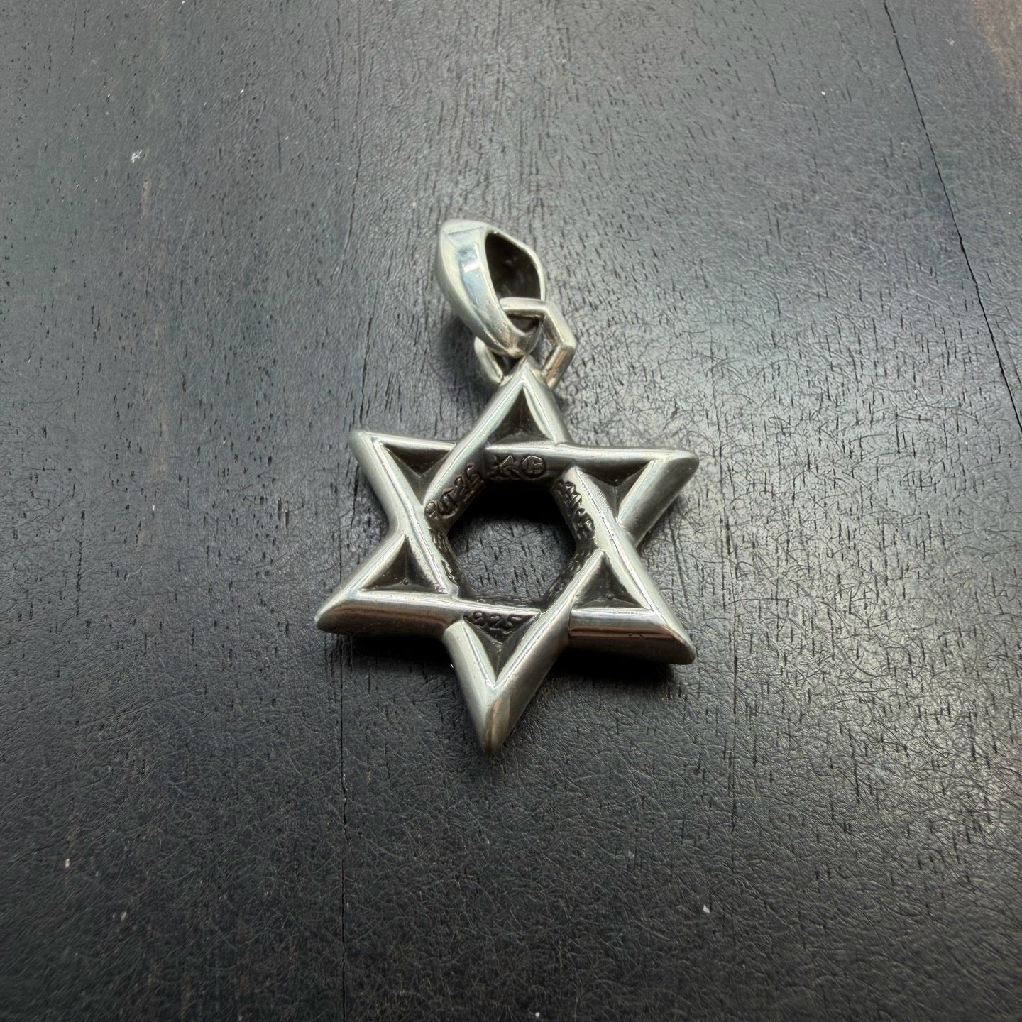Chrome Hearts Fully Paved Diamond Star of David Pendant