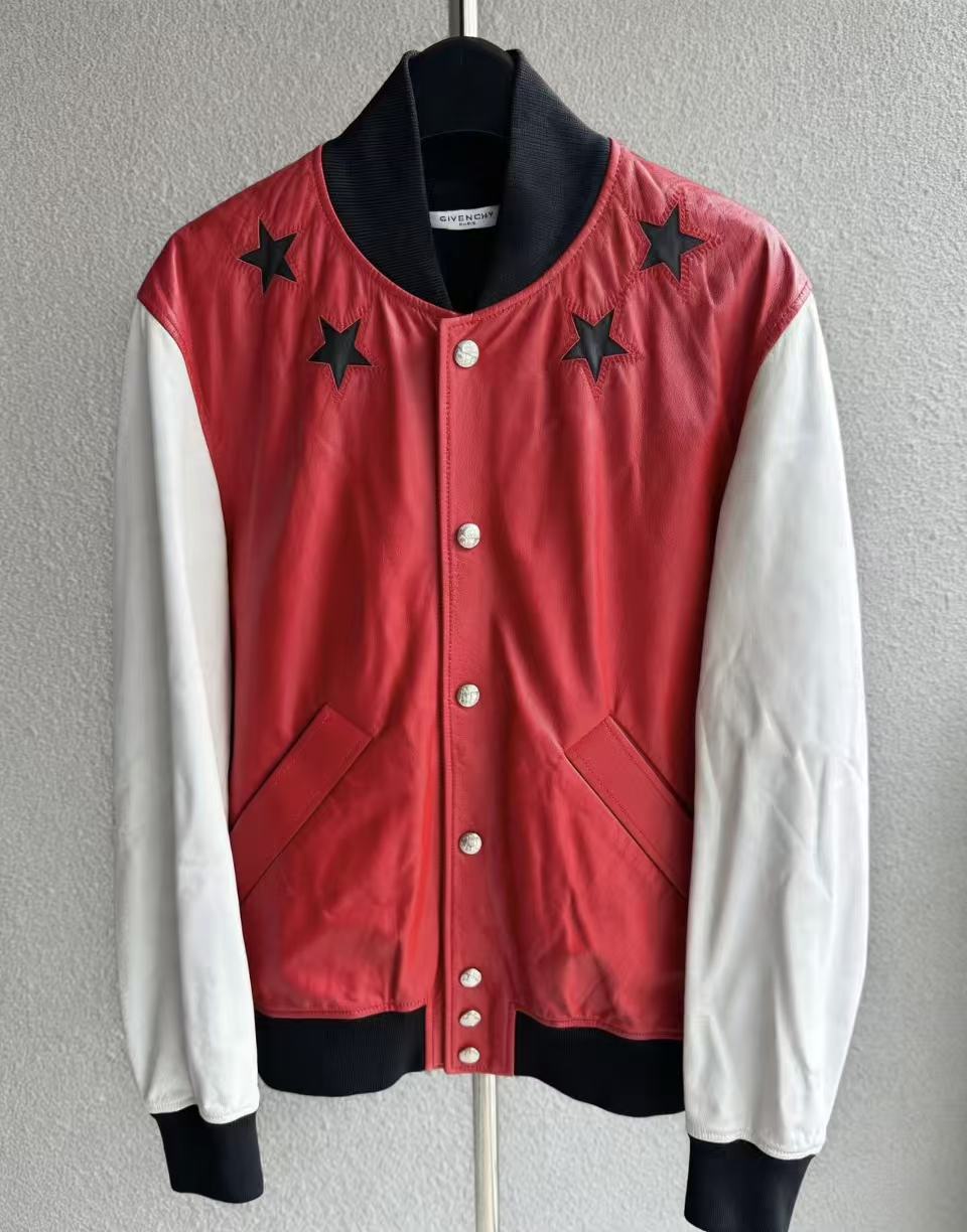 Givenchy Lambskin Star Varsity Jacket