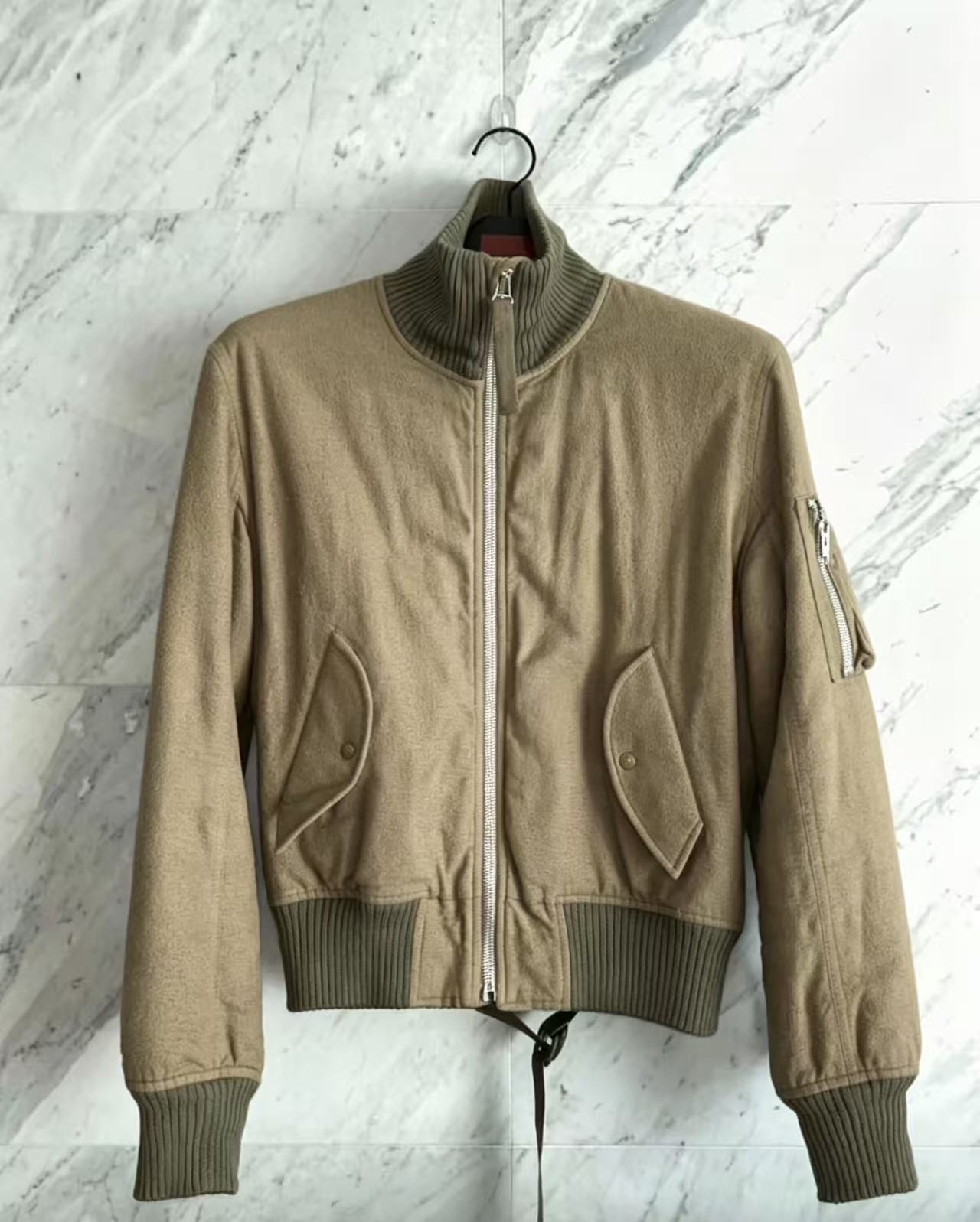 Helmut Lang Re-Edition High Collar Bondage Bomber Jacket