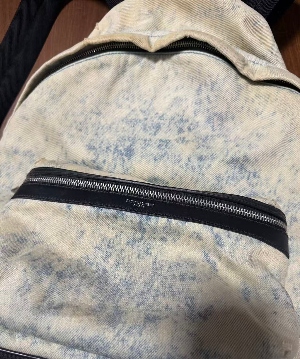 Saint Laurent Acid Wash City Backpack
