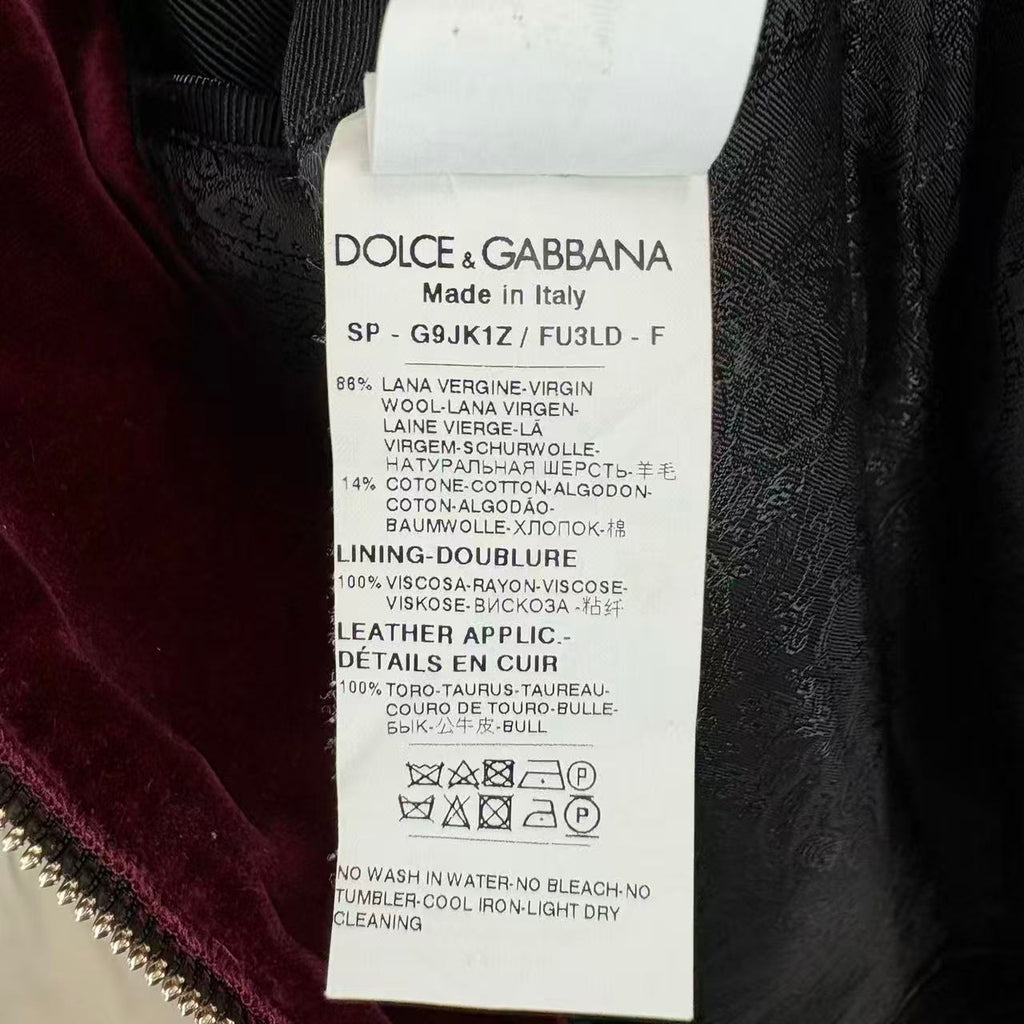 Dolce&Gabbana 12AW Military Napoleon Bomber Jacket