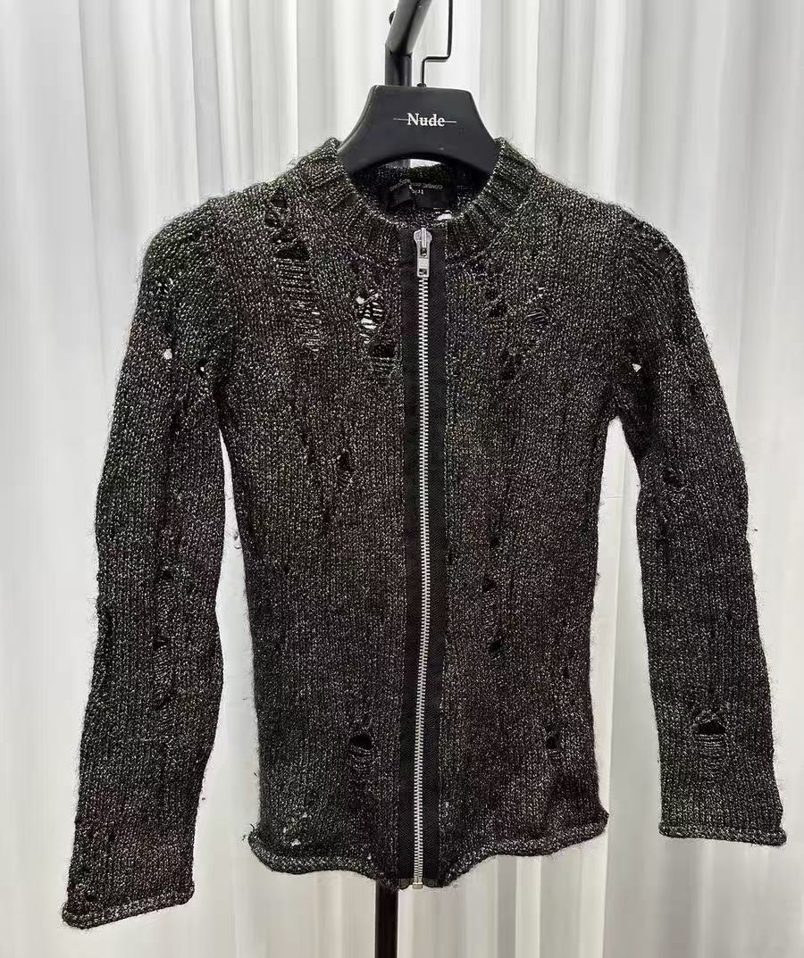 tricot COMME des GARÇONS 2004AW Knit zip up Jacket