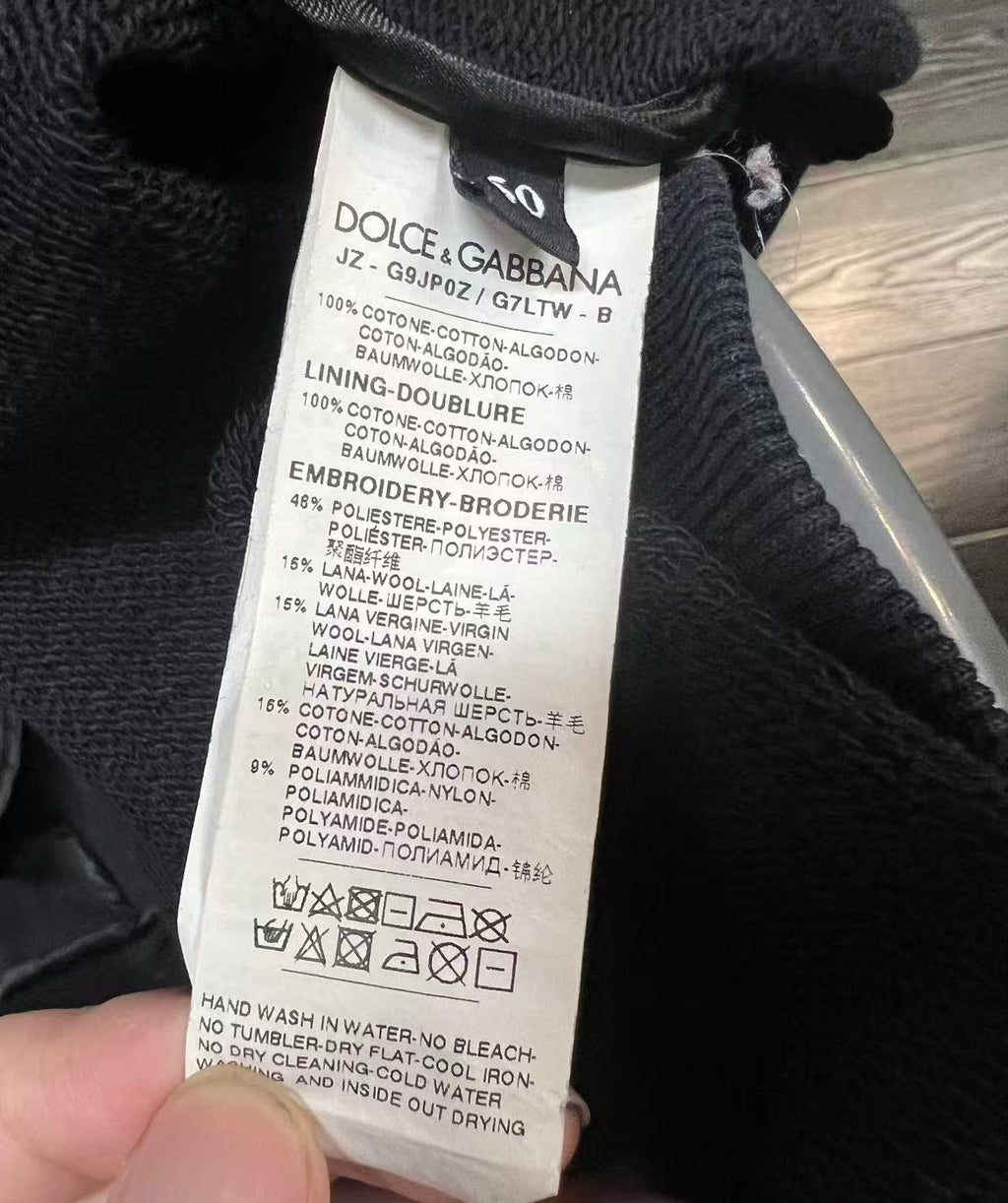 Dolce & Gabbana DG Family Zip Up Hoodie
