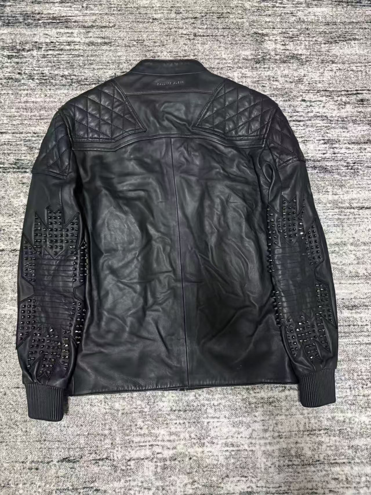 philipp plein leather jacket
