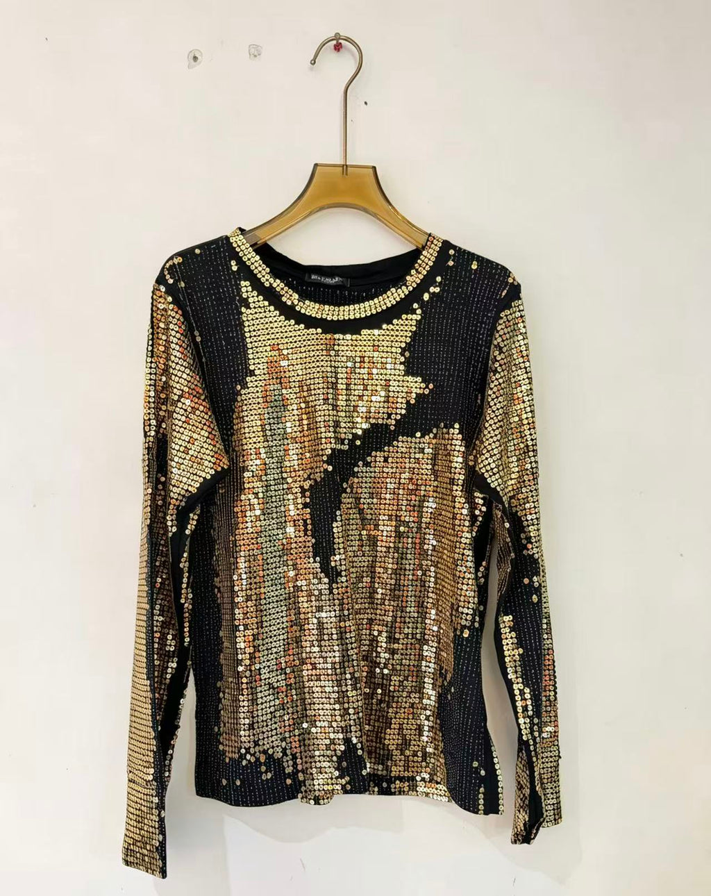 Balmain  Sequin Long Sleeve Shirt
