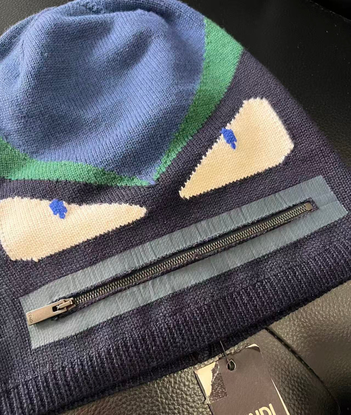 Fendi 17AW Bag Bugs Monster Eyes Beanie