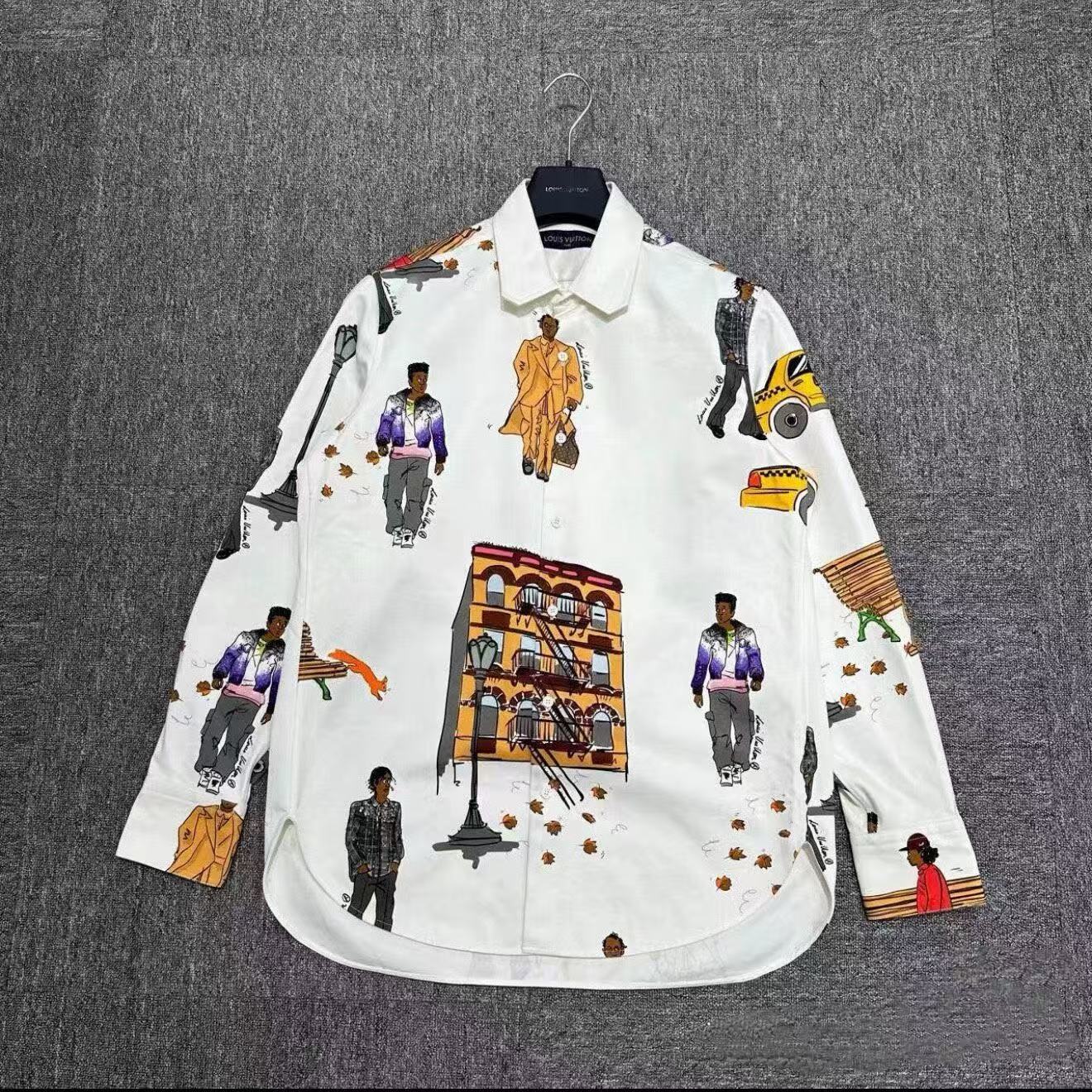 Louis Vuitton 19AW New Walkers Print Shirt