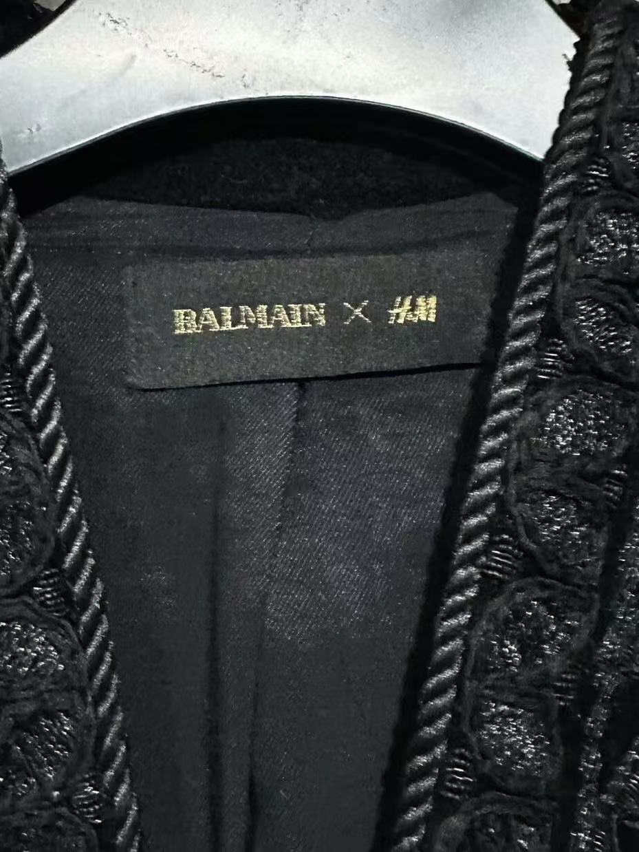 Balmain HM 2015 Embroidered Velvet Jacket
