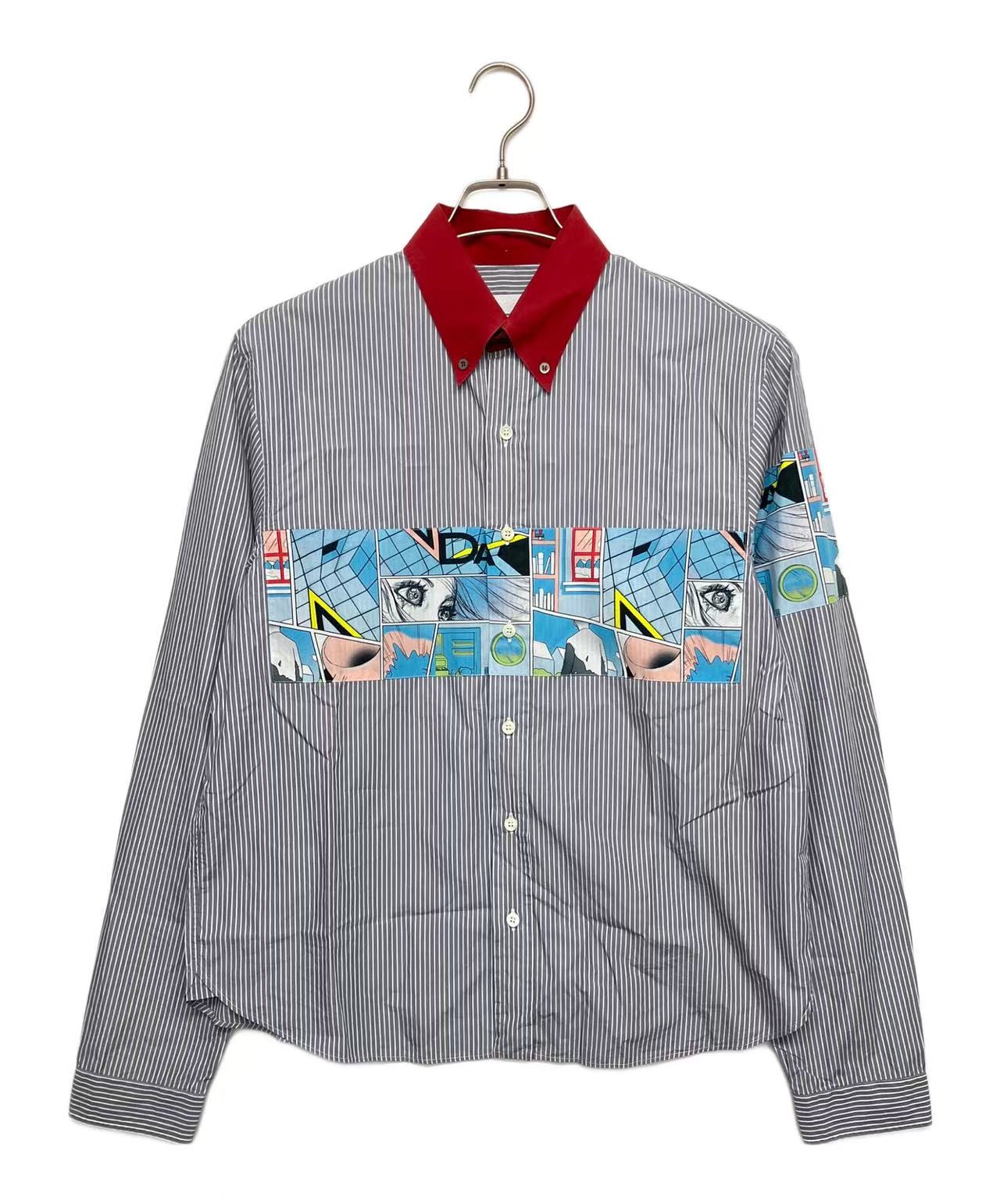 Prada 18SS comic Stripe Shirt
