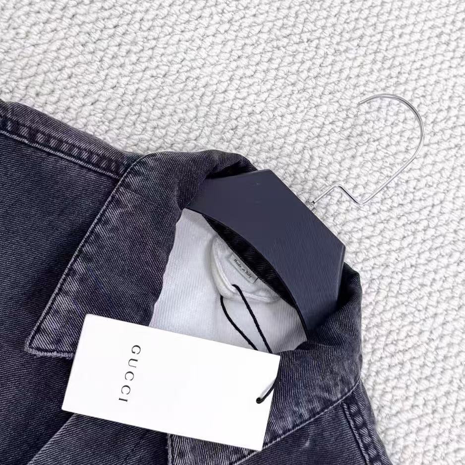 Gucci 17AW Hollywood Studded Denim Jacket
