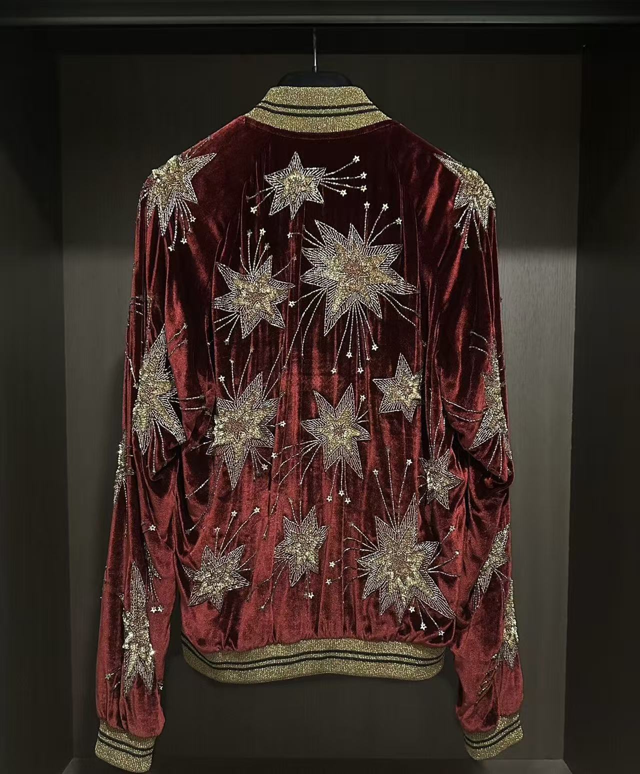 Saint Laurent 15ss Red Fireworks Jacket