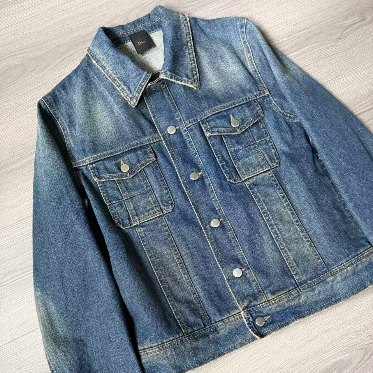 Dior Homme 05SS Orange Overdyed Denim Jacket