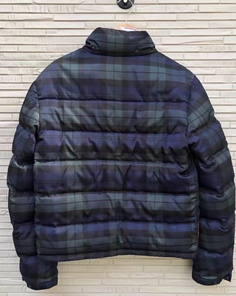Prada Sports Plaid Puffer Jacket