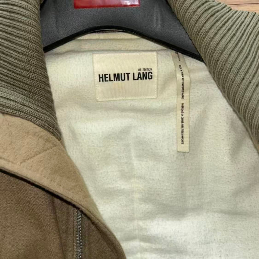 Helmut Lang Re-Edition High Collar Bondage Bomber Jacket