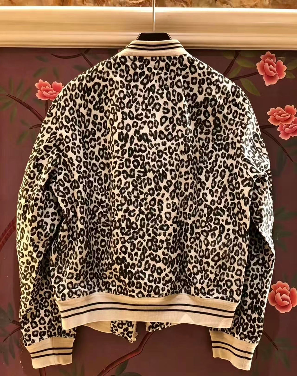 Alexander McQueen 14AW Leopard Print Bomber Jacket