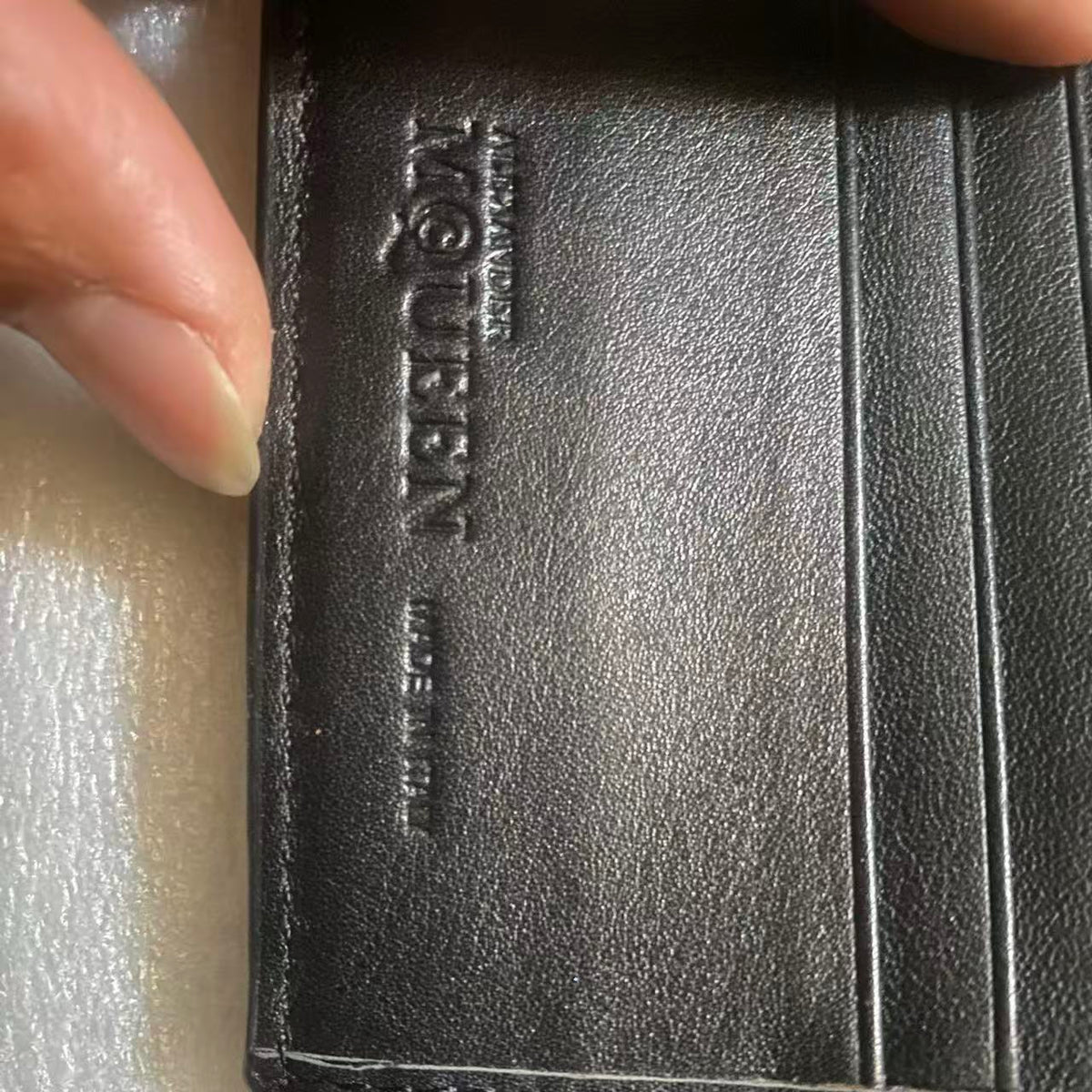 Alexander Mcqueen Rib Cage Bifold Wallet