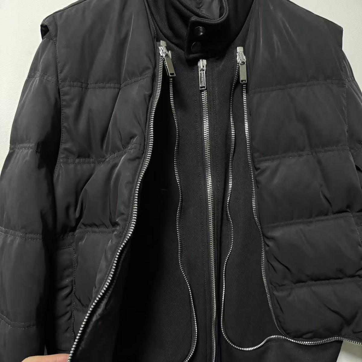 Dirk Bikkembergs Detachable Vest 2-in-1 Bomber Down Jacket
