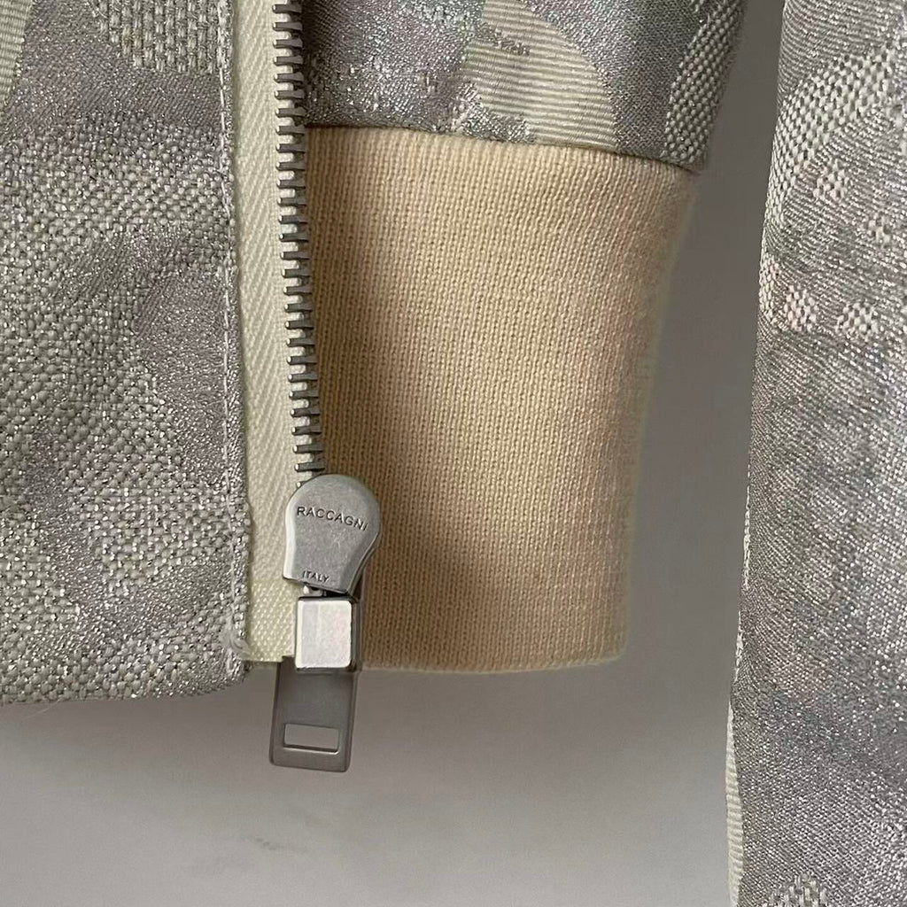 Alexander Mcqueen 15SS Silver Bomber Jacket