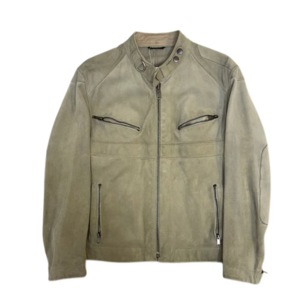 Gucci by Tom Ford FW2004 Suede Cafe Racer Jacket