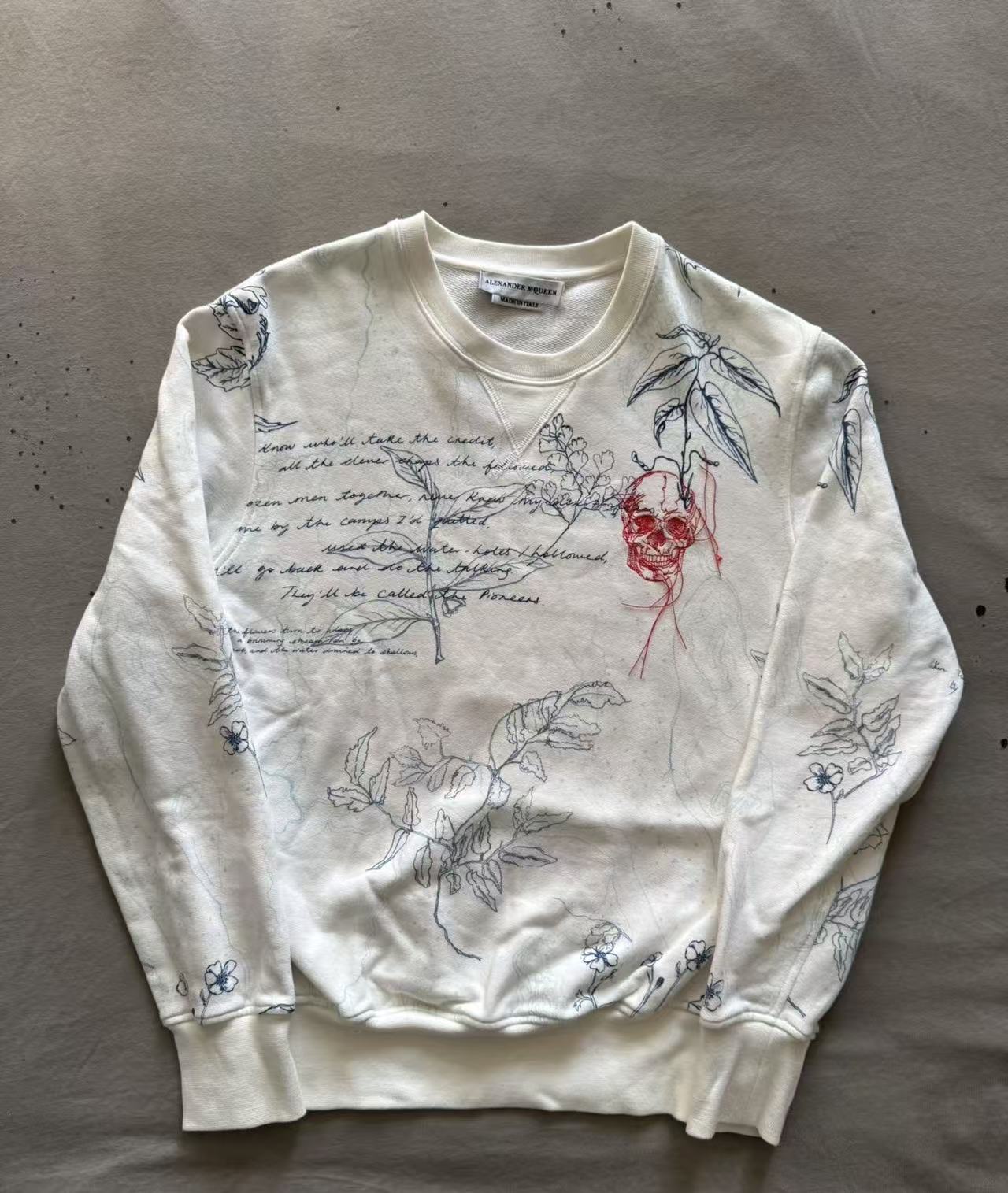 Alexander Mcqueen 17AW Explorer Print and Skull Sweatshirt