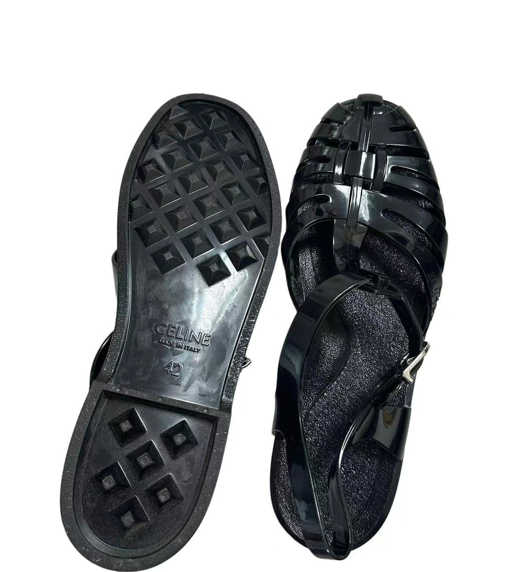 Celine 20ss Rubber Gladiator Sandals
