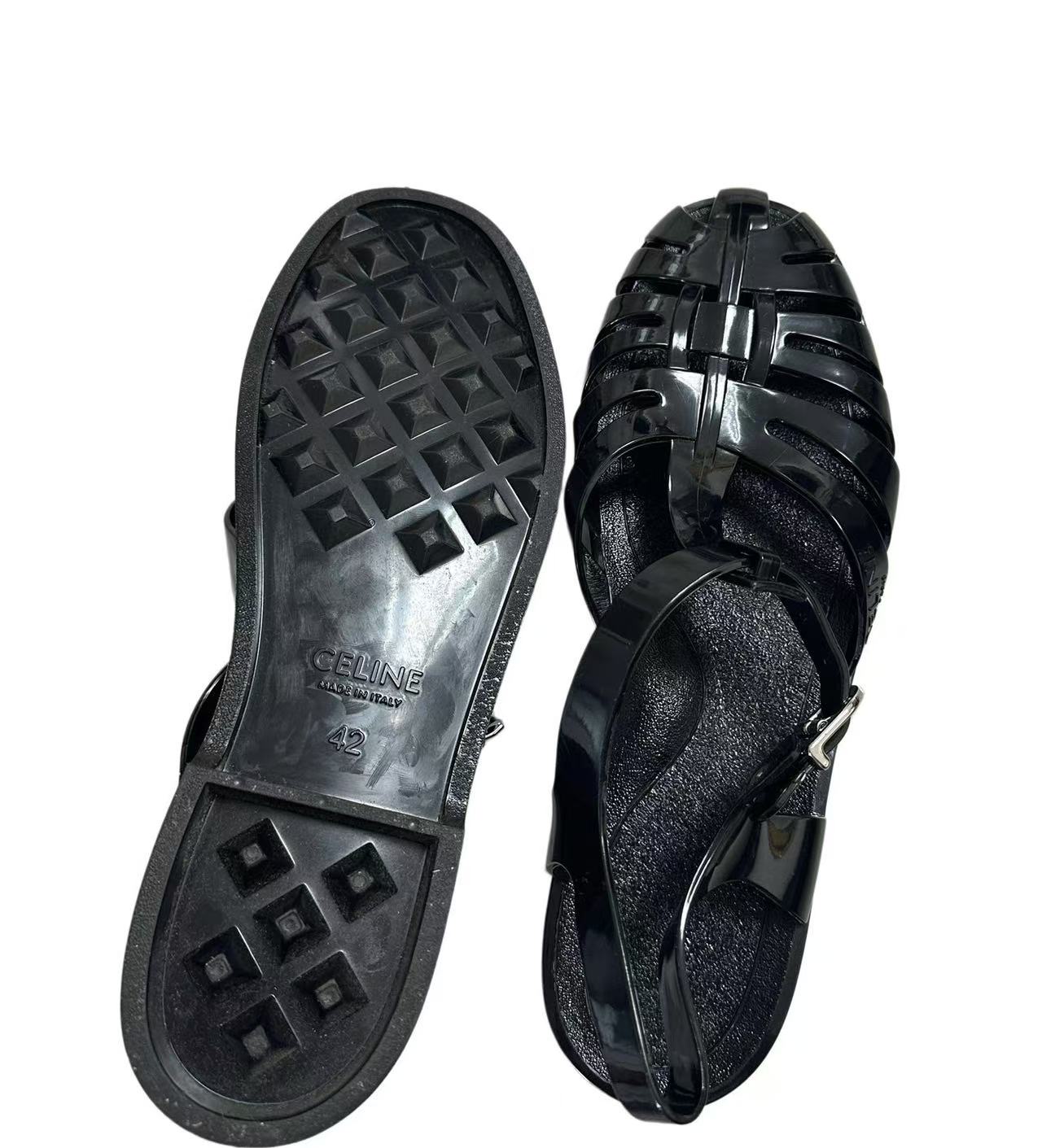 Celine 20ss Rubber Gladiator Sandals