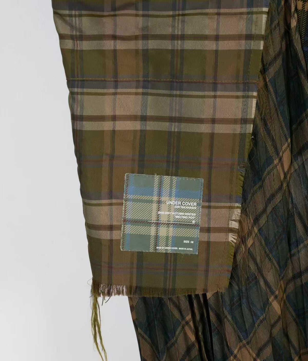 Undercover 2000AW Melting Pot Plaid Skirt