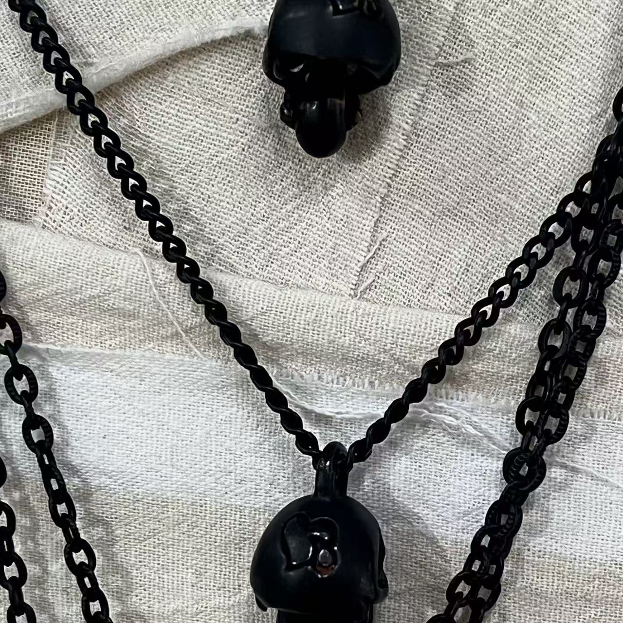 Number Nine 2006SS NOIR Skull Necklace