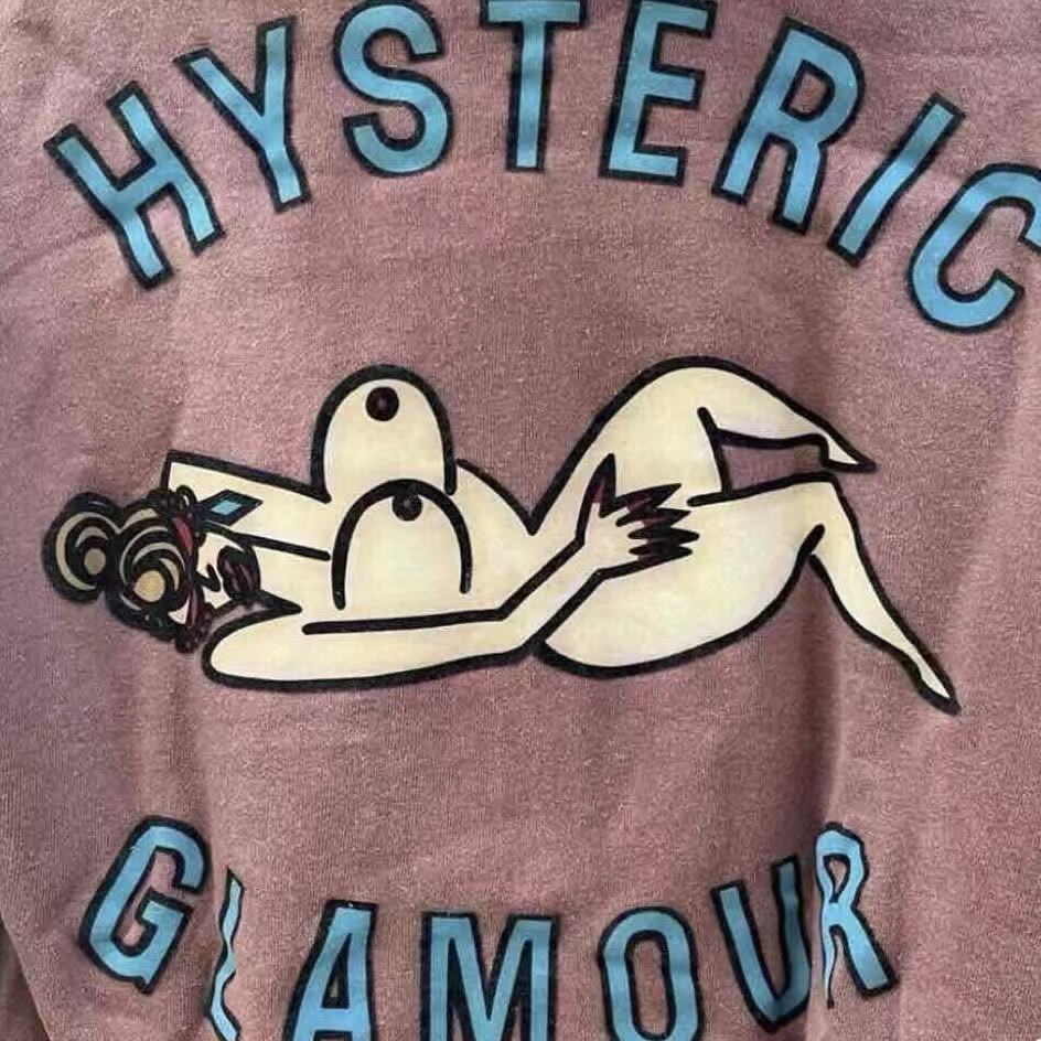 Hysteric Glamour Vintage Iconic Women Sleep Zip Up Hoodie