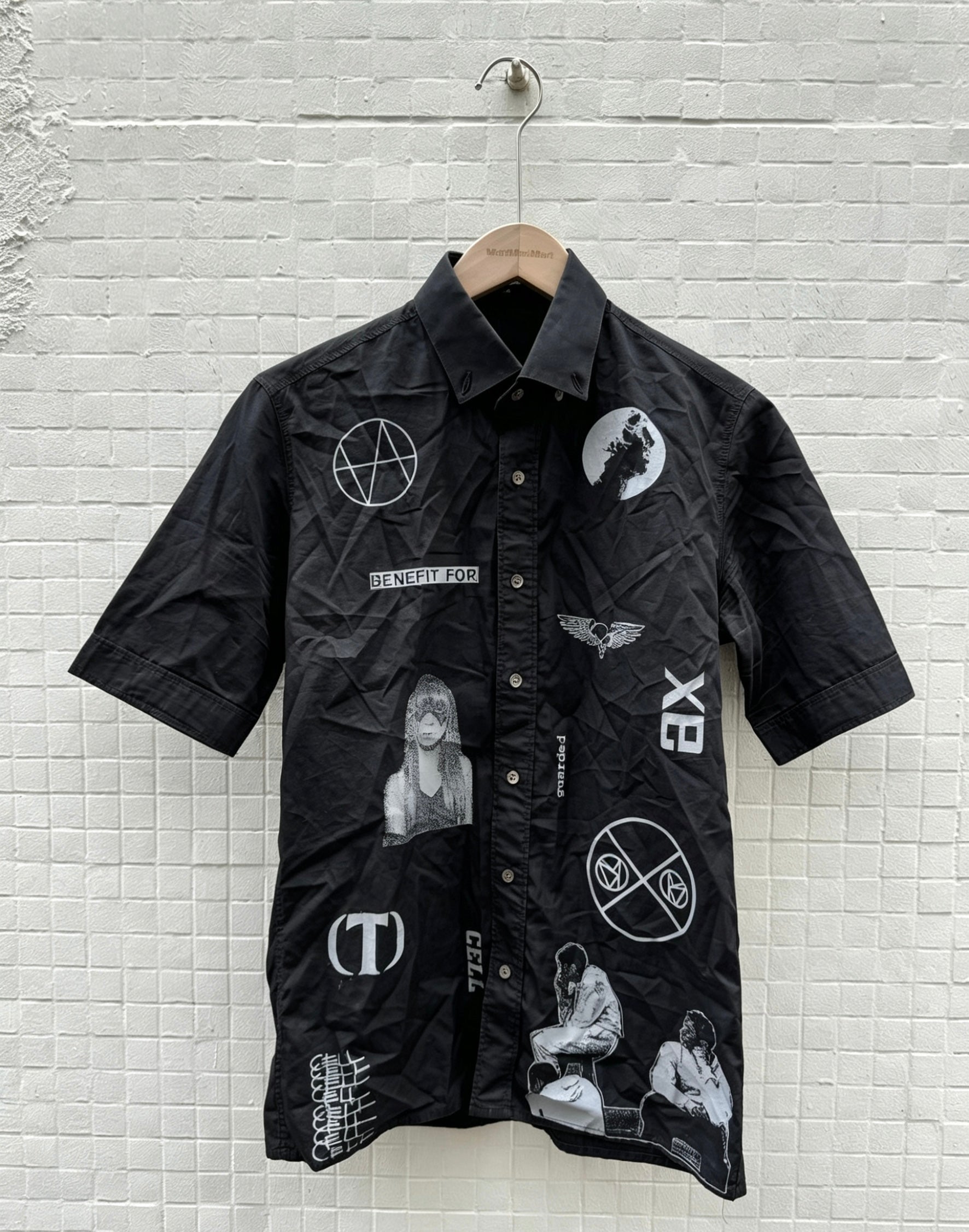 Raf Simons 03SS Consumed Graphic Button Shirt