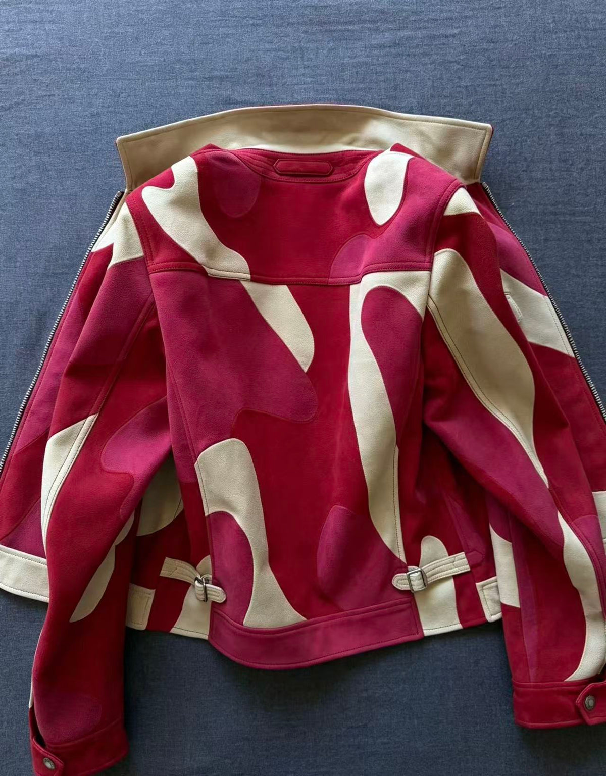 Tom Ford 16SS Patchwork Suede Jacket