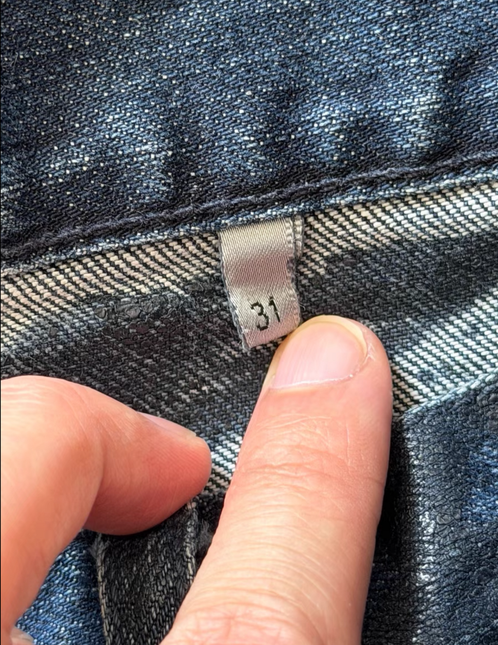 Dior homme wax denim jeans