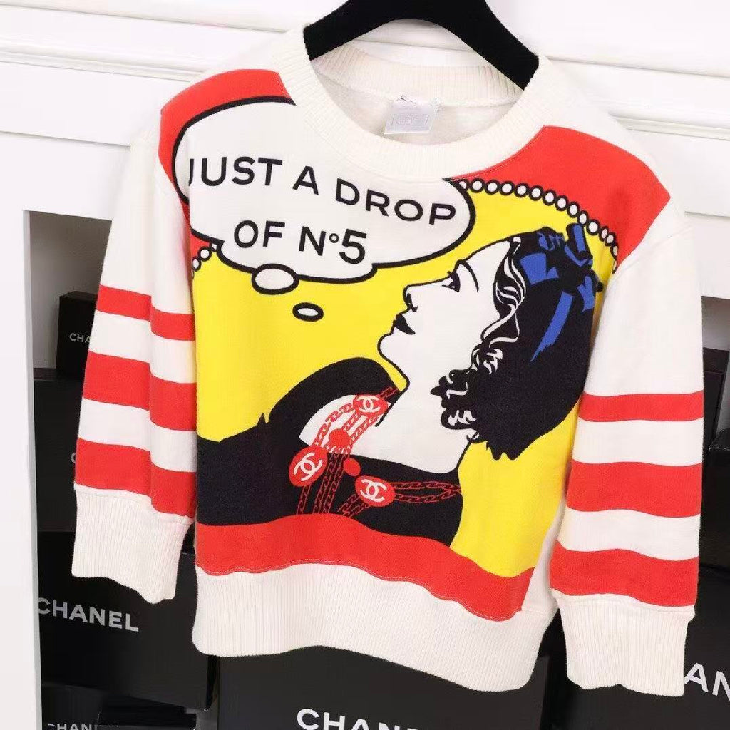Chanel 01FW Just A Drop Of N°5 Sweatshirt