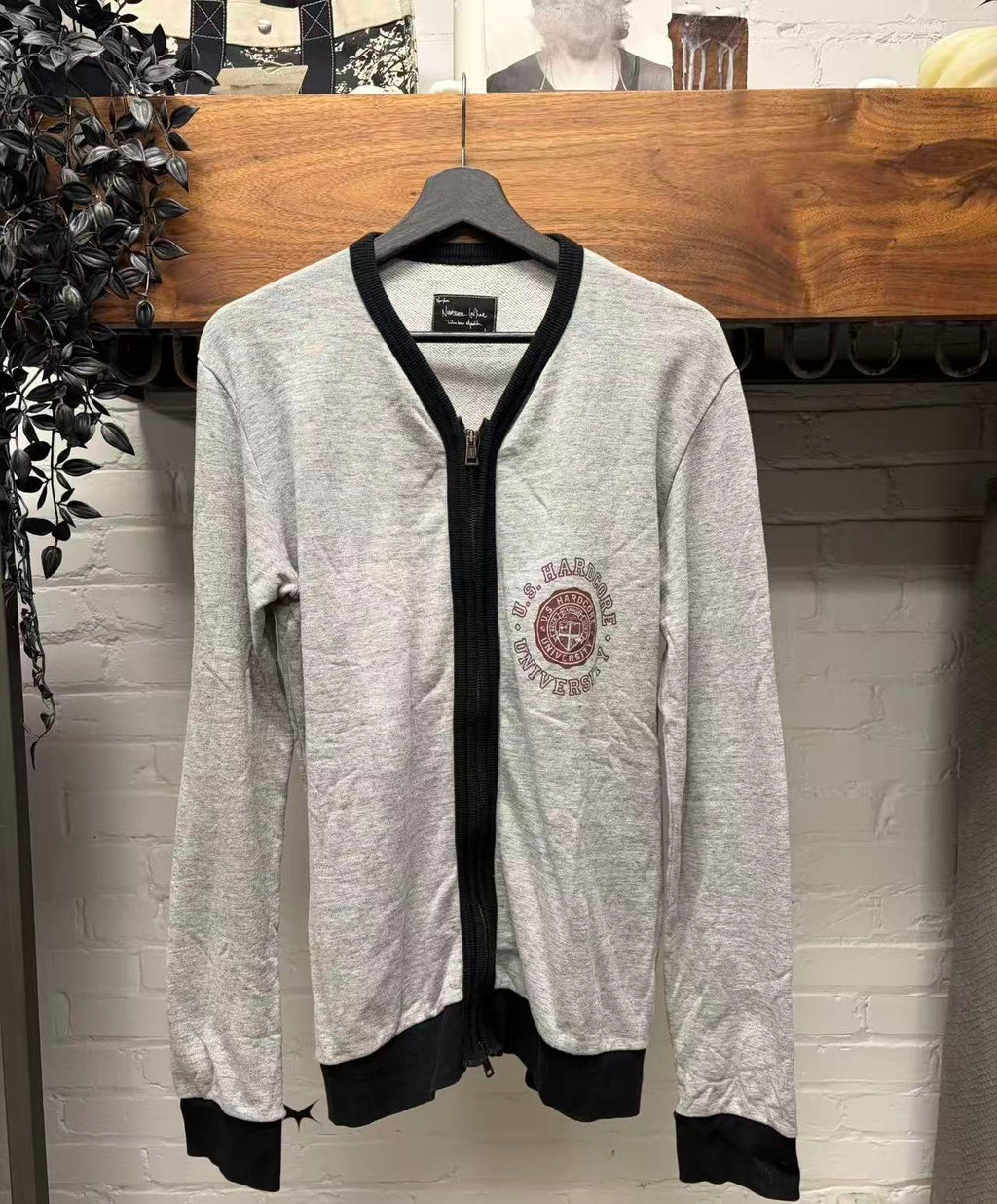 Number (N)ine AW08 Hardcore University Zip Cardigan